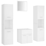 Bathroom Furniture Set White Engineered Wood 3071036