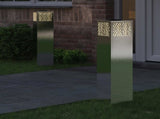 Solar LED Pathway Light 2 pcs Silver Stainless Steel 879734