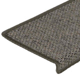 Stair Mats Self-adhesive Sisal-Look 15 pcs 65x21x4 cm Grey and Beige 326884