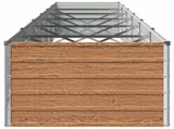 Raised Garden Bed Wood Brown 600 x 80 x 55 cm cold-rolled steel 8006449