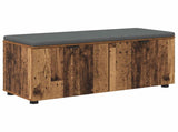 Hall Bench Old Wood 100 x 38 x 46 cm Engineered Wood and Fabric 891494