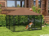 Outdoor Dog Kennel Puppy Play Pen with Canopy Garden Playpen Fence Crate Enclosure Cage Rotating T3398P349619