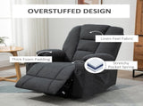 Electric Riser Recliner Armchair Oversized Chair with Cup Holder & Side Pockets for Elderly in T3398P378879