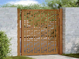 Garden Gate 100x125 cm Weathering Steel Cross Design 4101005