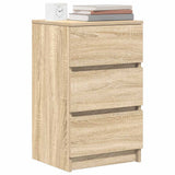 Bedside Cabinet with 3 Drawers Sonoma Oak 39x35x65 cm 861341