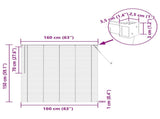 Venetian Blind Dark Brown 160 x 150 cm 25 mm PVC 42003796