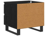 Bedside Cabinet 2 pcs Black Oak 40 x 35 x 50 cm Engineered Wood 881919