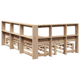 Bookcase Bed without Mattress 120x200cm Solid Wood Pine 3324502