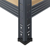 4-Layer Storage Shelves 2 pcs Anthracite Steel&Engineered Wood 4016937