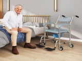 Rolling Shower Wheelchair for Seniors, Bedside Commode Chair with Locking Wheels, Seat, Backrest, T3398P554328