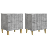 Bedside Cabinet 2 pcs Concrete Grey 43 x 34.5 x 48 cm 894532