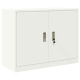 Storage Cabinet 2 pcs White 90 x 40 x 160 cm Steel Lockable 3438716