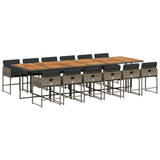 Garden Dining Set Grey, Brown, Dark Grey 3211310