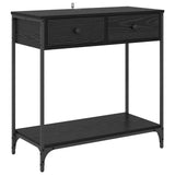 Console Table Black Oak 75 x 34.5 x 75 cm Engineered Wood 882250