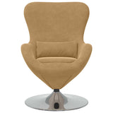 Egg Chair Brown 63 x 73 x 90 cm Velvet 42002732