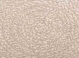 Rug ZIZUR Cream 120x120 cm Jute Look Indoor and Outdoor 4010376