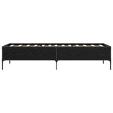 Bed Frame Black Oak 80 x 200 cm Engineered Wood 8009123