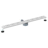 Shower Drain Line Design with 360&deg Siphon Silver 100 cm 42015984