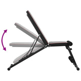 Weight Bench Manual Black 131 x 41 x 110 cm Steel 42007903