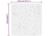 Shaggy Rug PAMPLONA High Pile Modern Cream 120x170 cm 375234