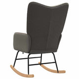 Rocking Chair Dark Grey Sherpa Fabric 42001786
