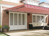 Retractable Awning Red and White 600 x 350 cm 3331721