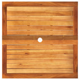 Garden Table Black 80x80x75 cm Poly Rattan Acacia Wood 366273