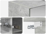 Bathroom Mirror Cabinet Concrete Grey 60 x 14.5 x 50 cm 889082