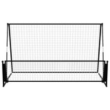 2 in 1 Soccer Rebounder Football Goal 202x104x120 cm Steel 93373