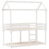 Bunk Bed without Mattress White 90x200 cm Solid Wood Pine 3282120