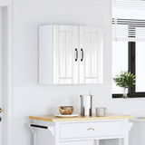 Kitchen Wall Cabinet Lucca High Gloss White Engineered Wood 853819