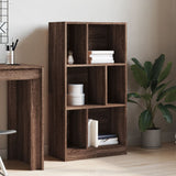 Bookcase Brown Oak 57x28.5x107.5 cm Engineered Wood 848009