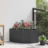 Corner Planter Black 60 x 60 x 35 cm Steel 883640