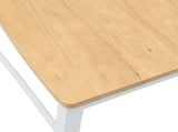 Dining Chairs 2 pcs White 43 x 54 x 89 cm Solid Rubber Wood 42020443