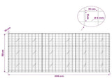 Gabion with 5 mm Wire and 10x10 cm Mesh 300x20x150 cm 3465048