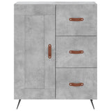 Highboard Concrete Grey 69.5x34x180 cm Engineered Wood 3195991