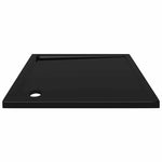 Square ABS Shower Base Tray Black 80x80 cm 148916