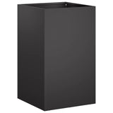 Garden Planter 2 pcs Black 30 x 30 x 50 cm Cold-rolled Steel 8005345