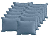 Cushion Cover 12 pcs HOUTEN Blue 45 x 45 cm Corduroy 918642