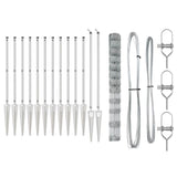 Welded Wire Fence with Spikes 25 x 1.4 m 3351432