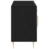 Sideboard Black Oak 100 x 36 x 60 cm Engineered Wood 862957