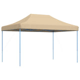 Party Tent Folding Beige 279 x 410 x 315 cm Oxford Fabric 42023577