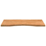 Desk Top Light Brown 80x50x2.5 cm Solid Wood Oak Rectangular 4009017