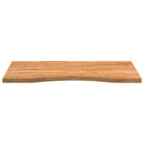 ZNTS Desk Top Light Brown 80x50x2.5 cm Solid Wood Oak Rectangular 4009017