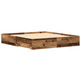 Bed Frame with Drawers Old wood 180 x 200 cm Engineered wood 3333960