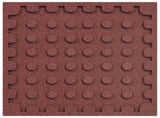 Fall Protection Tiles 24 pcs Red 50 x 50 cm Rubber 3444815