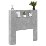 Headboard Concrete Grey Engineered Wood 3418653