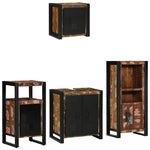 Bathroom Furniture Set 4 pcs Multicolour Solid Reclaimed Wood 3305637