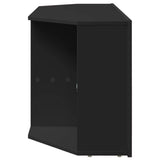 Corner LED TV Cabinet Black 100 x 40 x 50 cm Engineered Wood 889796