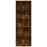 Bookcase Smoked Oak 60x24x176 cm Engineered Wood 857825